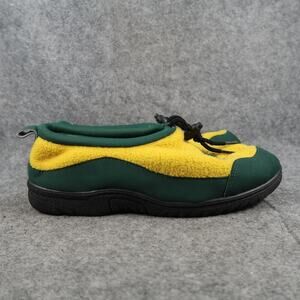 Oregon Ducks Shoes Womens 10 Slipper Loafer Clog Slip On Drawstring Yellow Green